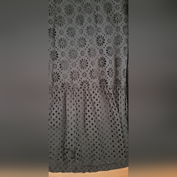 Madewell Eyelet-Mix Midi Dress - Picture 7 of 9